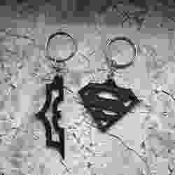 Batman and Superman Key Chain