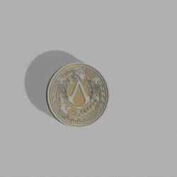 🏛️ Assassin’s Creed – Greek Style Coin (Full & Split Models)