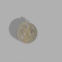 🏛️ Assassin’s Creed – Greek Style Keychain (Full & Split Models)