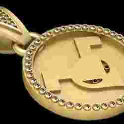 Gold Medallion Pendant 3d printable model