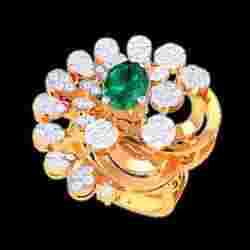 Printable 3D jewelry model of Lady diamond ring