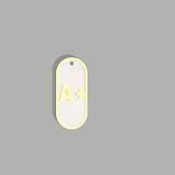 Biker Dog Tag – Skull & Pistons | Blood Type A+
