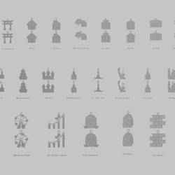 🏗️ Construction Pendants Pack – Buildings, Landmarks & Everyday Structures