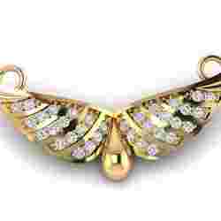 Bird wing design pendant