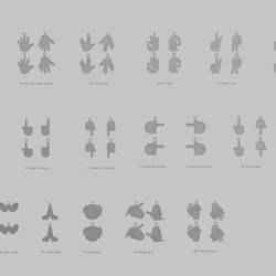 🖐️ Hand Symbol Pendants Pack – 3D Printable Gestures & Signs Collection