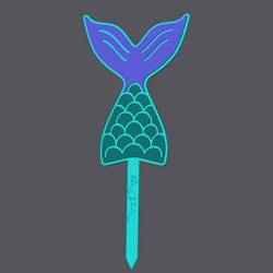 Mermaid Tail - Caketopper v2 (3 sizes)