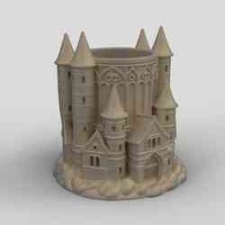 Magic Pen Holder - Fantasy Castle Organizer - Wizard Tower Desk Decor
