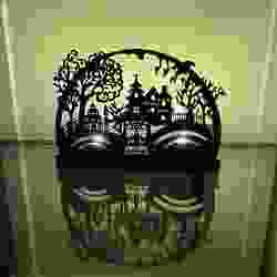 Halloween Village Decoration Light Stand