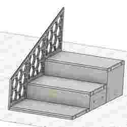Modular book stands for manga | Bookcase risers