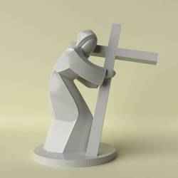 Minimalist Christ – Sculpture with Cross
