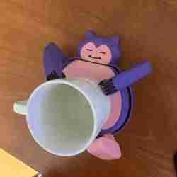 😴 Snorlax! Sleepy Monster Self-Adjusting Coaster – Cute & Functional