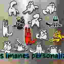 Cat magnets to personalize 6 x 3 mm