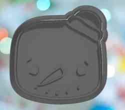 Christmas Snowman Face Cookie Cutter