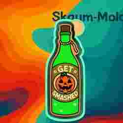🎃🍾 Get Smashed Halloween Bottle Mold – Freshie, Ornament, Resin & Candle Mold