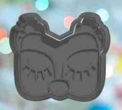 Christmas Reindeer Eye Mask Cookie Cutter
