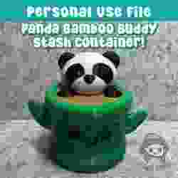 Panda Bamboo Buddy Stash Container