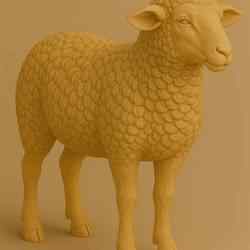 Realistic Sheep 3D Model | Farm Animal Figurine STL