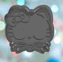 Halloween Killer Kitty Jack Face Cookie Cutter