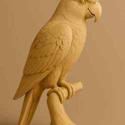 Realistic Parrot 3D Model | Exotic Bird Figurine STL