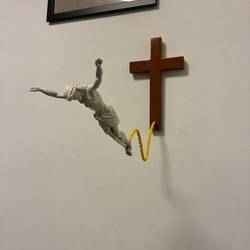 Bungee Jumping Jesus Christ - Pop Art Religious Crucifix