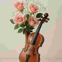 Violin Vase – Artistic 3D Printed Musical Decor
