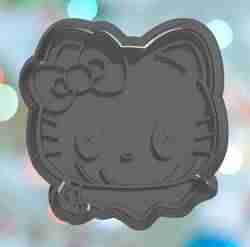 Halloween Killer Kitty Sam Face Cookie Cutter