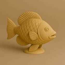 Realistic Fish 3D Model | Aquatic Figurine STL