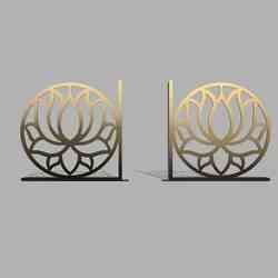 Bookend Lotus - Serene Bloom