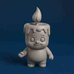 Christmas Candle Character – 3D Print Model