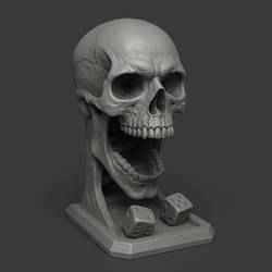 Skull Dice Tower – Halloween STL