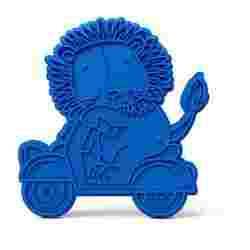LION COOKIE CUTTER ON MOTORCYCLE