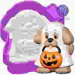 3D Halloween Dog Ghost Freshie STL Mold Housing