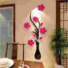 decorative vase picture in pieces for wall decoration
