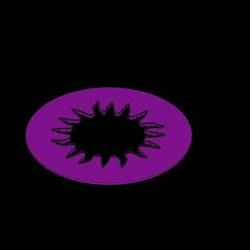 Geometric Sunburst Stencil