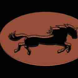 Running Horse Stencil