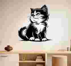 Looking Up Kitten - Wall Art Onecolor