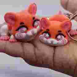 Cute Flexi Hamster Keychain and Toy ~ Articulated & Print-in-Place (Almonimal Hamster)