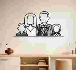 Halloween Addams Family Line Art - Wall Art Multicolor