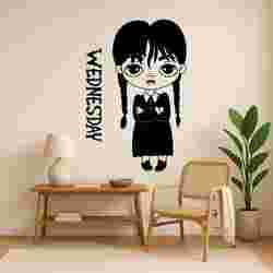 Halloween Cute Wednesday Chibi - Wall Art Multicolor