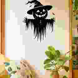 Halloween Scarecrow Jack Hat - Wall Art Multicolor