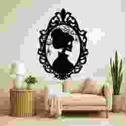 Halloween Skeleton Cameo Spider - Wall Art Onecolor