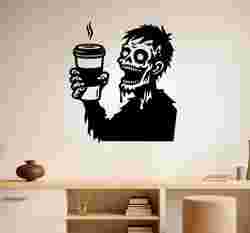 Halloween Zombie Coffee - Wall Art Multicolor