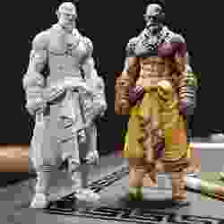 Epic Warrior Monk 3D Printable Model 285mm Tall STL Figure for Painting