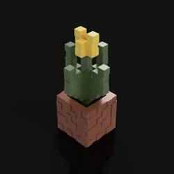 Minecraft Tulip Flower - 3D Printable