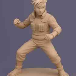 Figurine 3D Kakashi Hatake - Fighting Pose