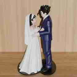 Gohan and Videl Cake Decoration - Gohan and Videl Decoracion Pastel