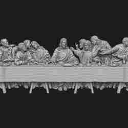Last Supper Bas Relief No Background
