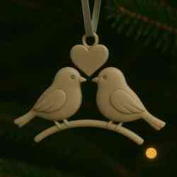 Love Birds Ornament STL File – Romantic Holiday Decoration