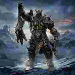 Savage Warlord – Battle-Ready Fantasy Warrior (3D Printable OBJ)