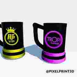 Pack 3 Logos Tropitango, Paraguayan Corner, for Chopps/Jars | STL Files Ready to Print